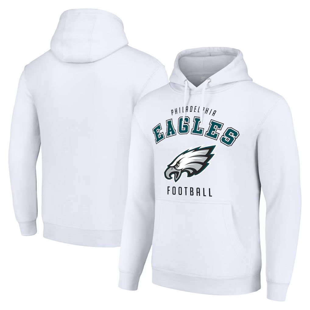 Men 2026 NFL Philadelphia Eagles white Hoodie hooded style 01->philadelphia eagles->NFL Jersey